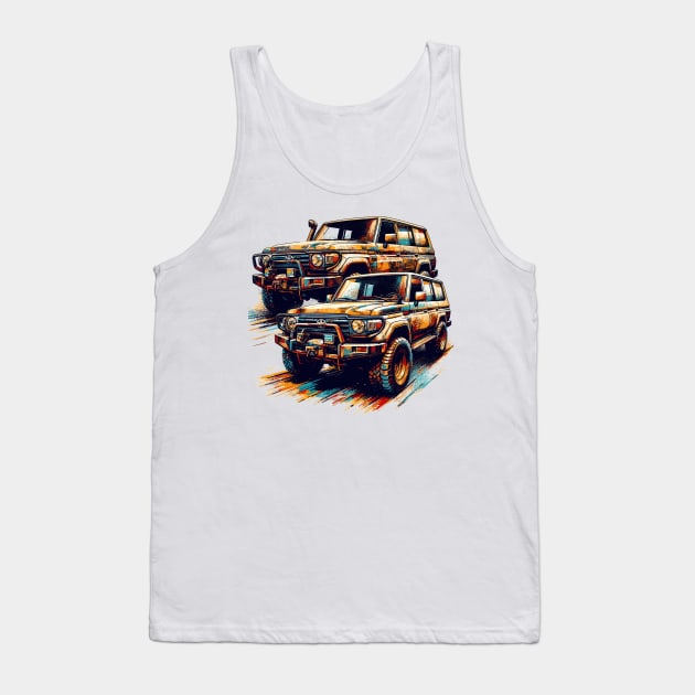 Toyota Land Cruiser Tank Top by Vehicles-Art